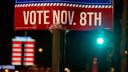 A sign in Pennsylvania reminding people to vote in the 2022 election Nov. 8.