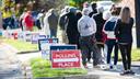 Voting takes place in Camp Hill Pennsylvanias’s  3rd precinct. November 3, 2020.