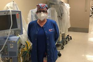 Maureen May, a nurse at Temple University Hospital and president of the PASNAP union, says her colleagues are making do with one surgical mask per day.