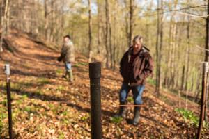 Cheryl and Joe Thomas have dozens of uncapped wells on their Pa. property. Some are open pipes, others are gaping holes.