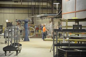 Inside the PlayWorld facility in Lewisburg, where one worker questioned, "how is playground equipment life-sustaining?”