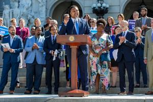 “The fact that we haven’t gotten this bill done is what so frustrates people about politics,” Rep. Malcolm Kenyatta (D., Philadelphia), one of three openly LGBTQ people serving in the legislature, said Tuesday on the steps of the Capitol.