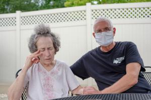 Pat Loughney (right) cared for his wife, Candy, in their home until she went into anaphylactic shock after eating medicated soap. Candy is one of 280,000 Pennsylvanians over the age of 64 living with Alzheimer’s disease, the most common cause of dementia.