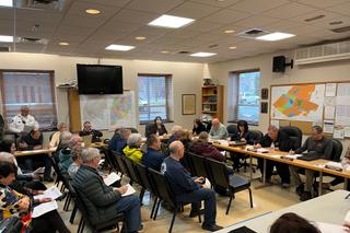 People attend a March 27 meeting of the DuBois City Council.